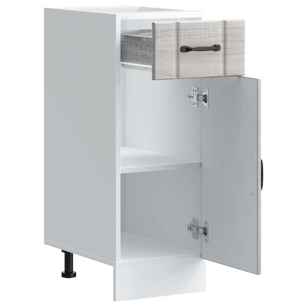 vidaXL virtuves apak&scaron;ējai skapītis, Lucca, pelēka ozolkoka krāsa