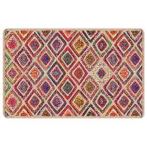 vidaXL paklājs, 190x300 cm, daudzkrāsains, mazgājams