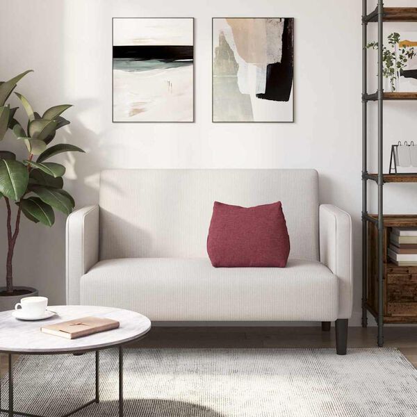 vidaXL Atpakaļ spilvens Vīna sarkans 45 x 20 x 35 cm audums