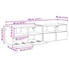 vidaXL TV sienas skapji 2 pcs Vecs koks 60 x 30 x 30 cm