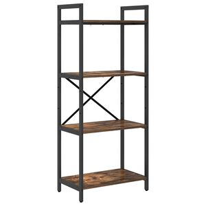 vidaXL Grāmatu plaukts 4 līmeņi 56 x 34 x 133,5 cm Inženierijas koks