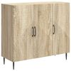 vidaXL Puse Sonomas ozols 89 x 34,5 x 80 cm Inženierijas koks