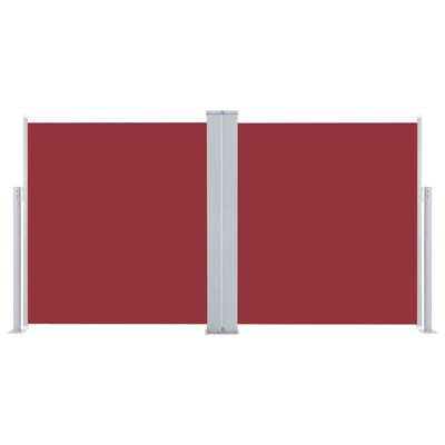vidaXL izvelkams sānu aizslietnis, sarkans, 120x600 cm
