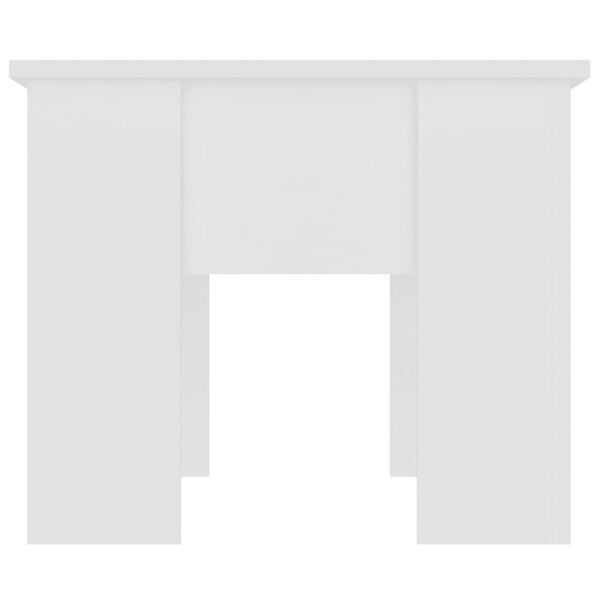 vidaXL kafijas galdiņš, balts, 79x49x41 cm, inženierijas koks