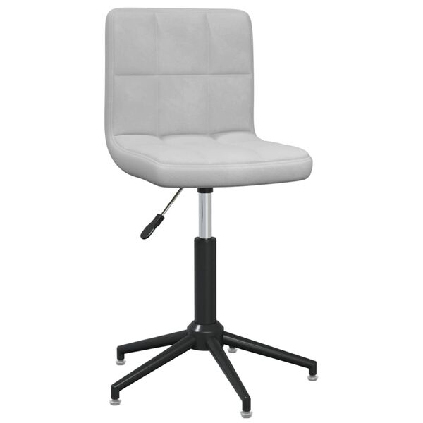 3087667 vidaXL Swivel Dining Chairs 4 pcs Light Grey Velvet (334429&times;2)