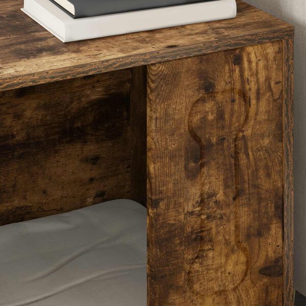 vidaXL Suņu māja Dūmaka ozols 44 x 42 x 49 cm Inženierijas koks