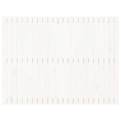 vidaXL sienas galvgalis, balts, 146,5x3x110 cm, priedes masīvkoks