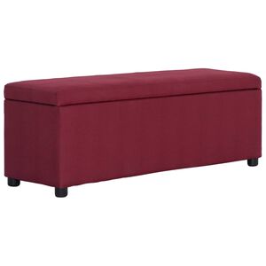 vidaXL sols ar kasti, 116 cm, vīna sarkans poliesters