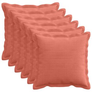 vidaXL Spilvenu pārvalks 6 gab. HOUTEN Sarkans oranžs 30 x 30 cm