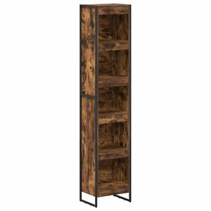 vidaXL Grāmatplaukts 40 x 30 x 189,5 cm Inženierijas koks Dūmu ozols