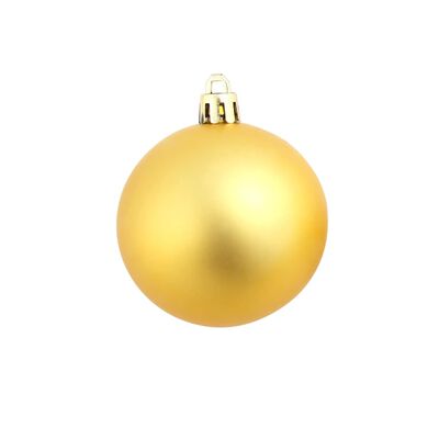 vidaXL Ziemassvētku bumbas, 100 gab., 3/4/6 cm, zelta