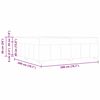 vidaXL Gultas rāmis ar matraci Tum&scaron;i pelēks 200 x 200 cm audums