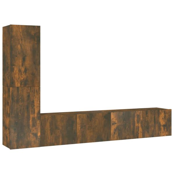 vidaXL 4-daļīgs TV skapīšu komplekts, ozola krāsa, inženierijas koks