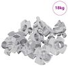 vidaXL Pronged T-nut 7200 pcs Sudraba M6 mm Tērauds