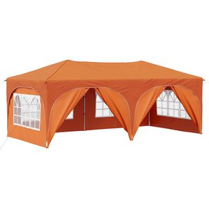 vidaXL Pop-up svinību teltis 575 x 288 x 245 cm Oranža Oksforda audums