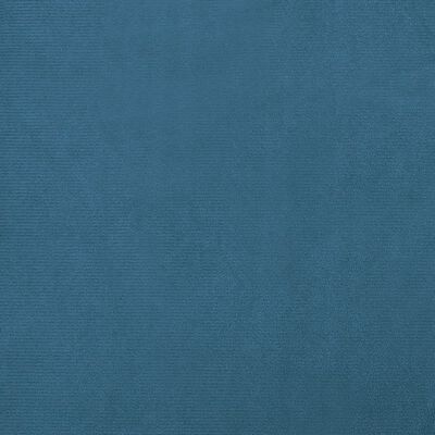 vidaXL suņa gulta ar pagarinājumu, zila, 100x50x30 cm, samts