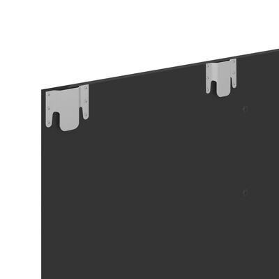 vidaXL sienas TV plaukts, spīdīgi pelēks, 120x23,5x90cm, skaidu plātne