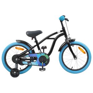 vidaXL Bērnu Velosipēds 16 Collas no 4-6 gadiem Melna
