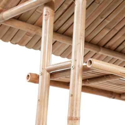 vidaXL 3-daļīgs bāra mēbeļu komplekts, bambuss
