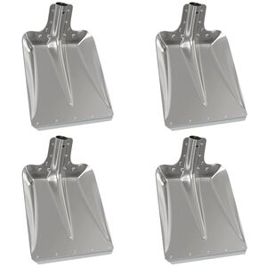 vidaXL Lāpstas Galva 4 pcs Sudraba 43 x 32,5 cm Alumīnijs