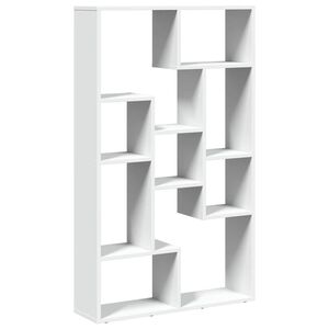 vidaXL grāmatu plaukts, balts, 72x20x120,5 cm, inženierijas koks