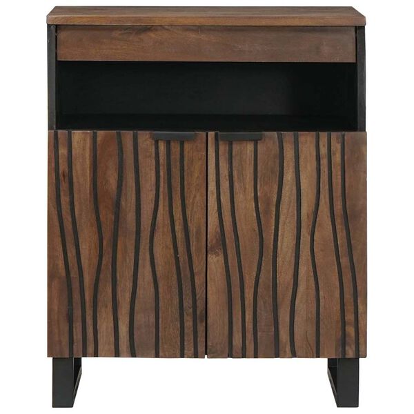 vidaXL Sideboard Brūna 60 x 33 x 75 cm mango masīvkoks