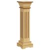 vidaXL augu statīvs, pīlāra dizains, koka krāsa, 17x17x66 cm, MDF