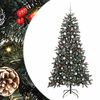 vidaXL Mākslīgā Ziemassvētku eglīte su 300 LED ar statīvu Zaļa 210 cm