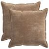 vidaXL Spilvenu pārvalks 2 pcs HOUTEN Brūna 60 x 60 cm &Scaron;enila audums