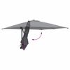 vidaXL Dārza parasols Antracīts 248,5 x 247,5 x 160 cm