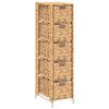 vidaXL skapītis ar 5 groziem, 25,5x37x100 cm, ūdens hiacinte