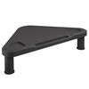 vidaXL stūra monitora paliktnis, melns, 49x28x10,5 cm