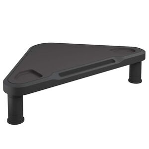 vidaXL stūra monitora paliktnis, melns, 49x28x10,5 cm