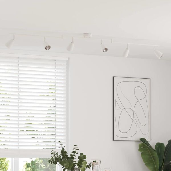 vidaXL Griestu prožektors Balts 25.5 x 8 x 16 cm Metāla