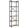 vidaXL Grāmatu plaukts 60 x 30 x 189,5 cm Inženierijas koks
