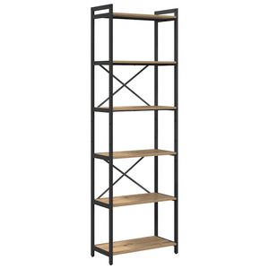 vidaXL Grāmatu plaukts 60 x 30 x 189,5 cm Inženierijas koks