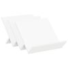 vidaXL Žurnālu statīvs Balts 53 x 40 x 28,5 cm Inženierijas koks