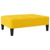 vidaXL 2-vietīga dīvāngulta ar kājsoliņu, dzeltens samts