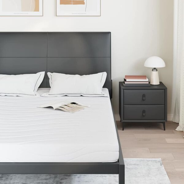 vidaXL Matracis Balts 160 x 200 cm Žakarda audums