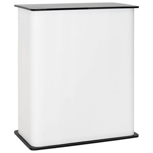 vidaXL Izstāžu galds Melns un balts 80 x 40 x 93 cm
