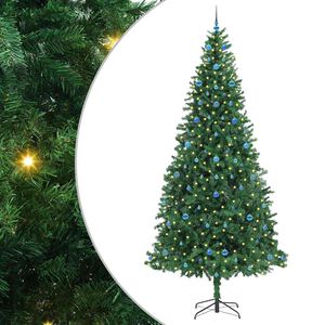 vidaXL Mākslīgā Ziemassvētku eglīte su 300 LED ar statīvu Zaļa 300 cm