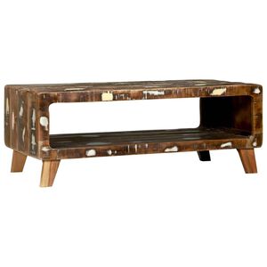 vidaXL Kafijas galdiņ&scaron; 90 x 50 x 35 cm Cietais atjaunotais koks