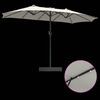 vidaXL Dārza parasols Smil&scaron;ains un Antracīts 385 x 209 x 244 cm