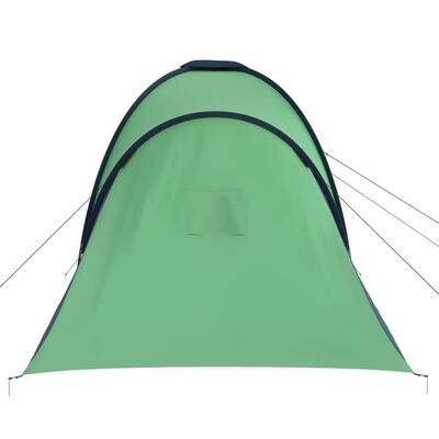 vidaXL sešvietīga telts, zila un zaļa