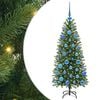 vidaXL Mākslīgā Ziemassvētku eglīte Zaļa 120 cm PE un PVC