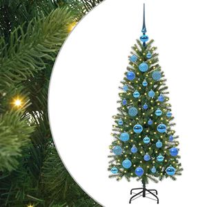 vidaXL Mākslīgā Ziemassvētku eglīte Zaļa 120 cm PE un PVC