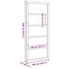 vidaXL Stallis durvis Dabiska 100 x 208 cm Priedes masīvkoks