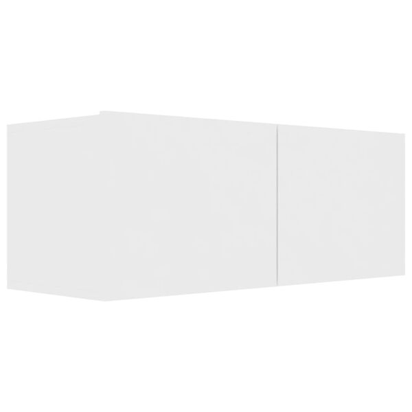 vidaXL 7-daļīgs TV skapī&scaron;u komplekts, balts, inženierijas koks