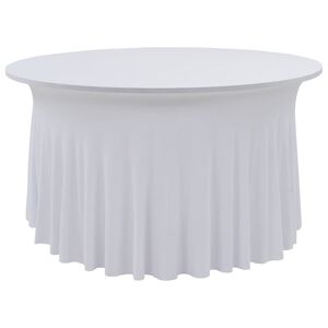 vidaXL galdauti, 2 gab., elastīgi, 120x74 cm, balti