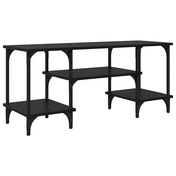 vidaXL Televizora skapī&scaron;a Melns ozolkoks 102 x 35 x 45,5 cm